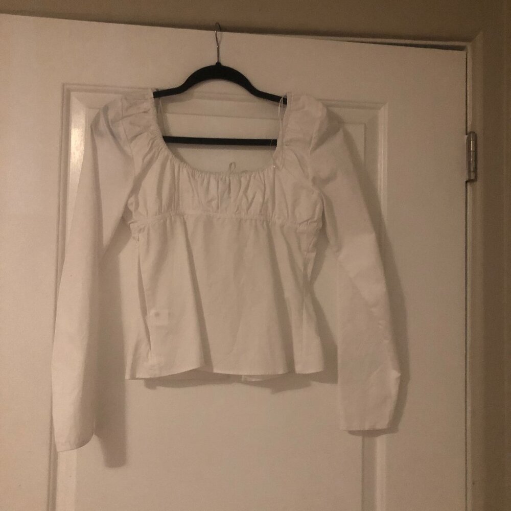 Zara Women's Size Small White Shirt New with Tag - Picture 5 of 7